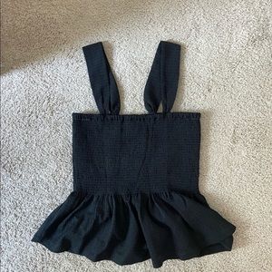NWOT Texture & Thread Smocked Peplum Top